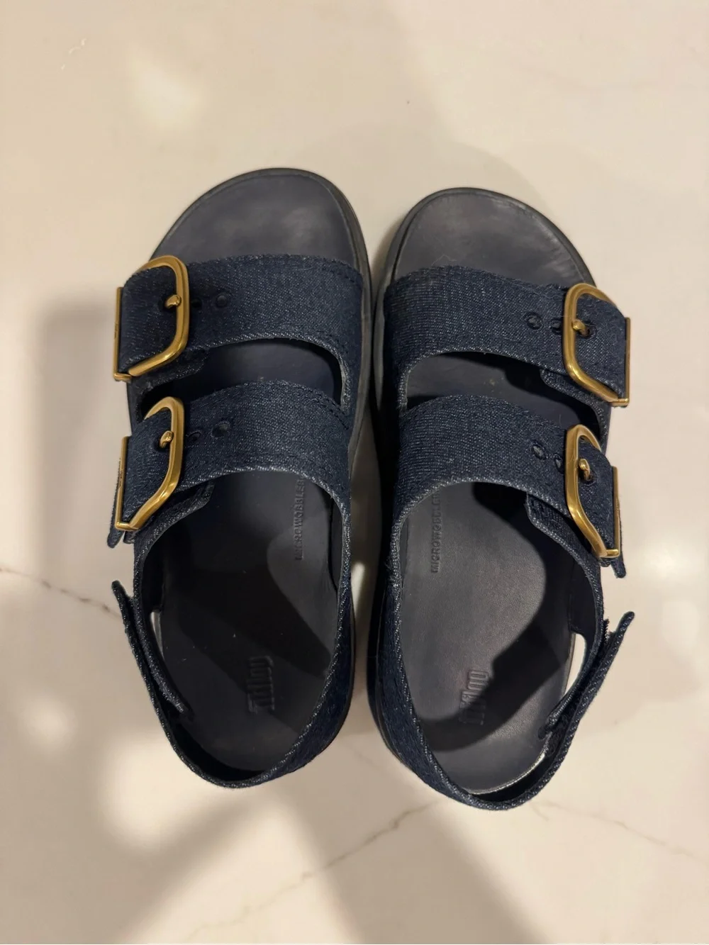 Fitflop Gen-FF Max Buckle Denim Back Strap Sandals